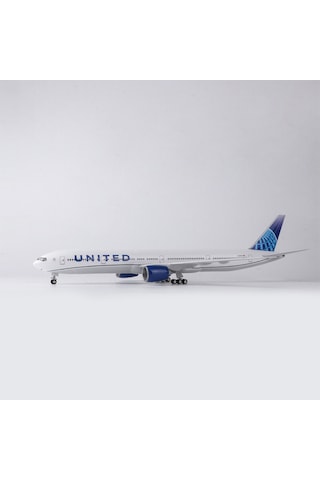 United Air B777 Yolcu Uçağı Model Uçak 1/157 Ölçek 47cm