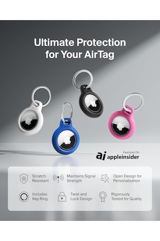 Belkin Airtag Için Anahtarlıklı Kılıf - Mavi