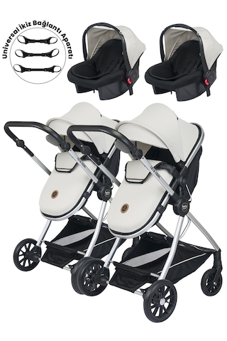 Baby Home 1010 Ayrılıp Birleşebilen Travel Sistem İkiz Bebek Arabası