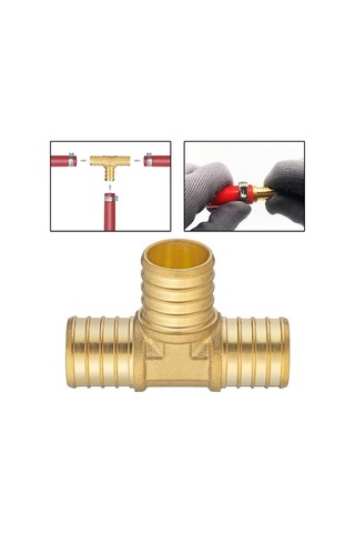 Trendooze Homyl Üç Akar Vanalar Sıkıştırma Tee Bağlantı 2,6x1,8x0,85-inç