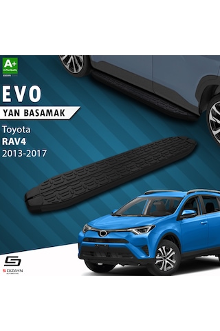 S-dizayn Toyota Rav 4 4 Evo Siyah Yan Basamak 173 Cm 2013-2017