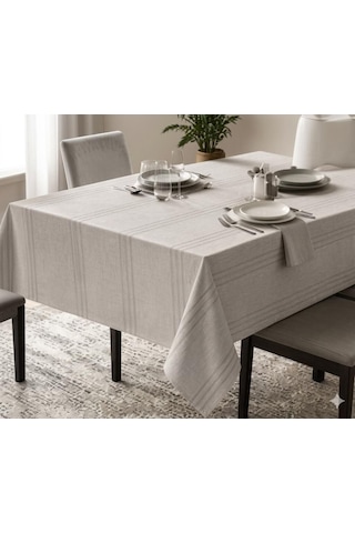 Nevresim Dünyası Dertsiz Masa Örtüsü 160x220 Taş Rengi Çok Renkli