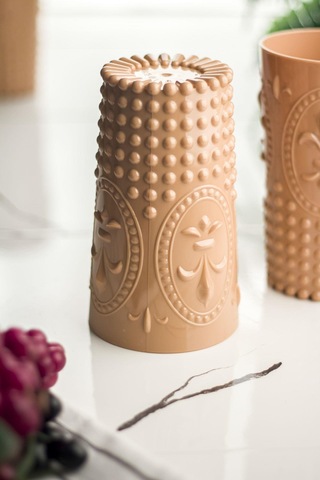 Akrilik Bal Tekli Uzun Bardak & Su Meşrubat Bardağı 750 Ml Büyük Boy & Cam Değildir