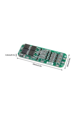 3s 12.6v 20a Lipo Hücre Bms Otomatik Kurtarma Lityum Pil Koruma Kartı