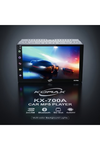 Korax Kx-700a 7" Android Multimedya Ekran Gps Wifi Dvr Geri Görüş Destekli Mp5 Teyp