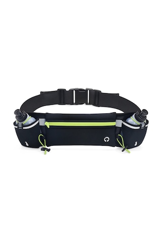 Fosenze Spor Kemer Çantası, Su Şişesi Bölümü İle Su Geçirmez Malzeme, Cep Telefonu Ve Kart Saklama, Spor Ve Koşu İçin Unisex Tasarım Yeşil, Tek Boyut Çok Renkli