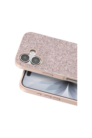 Apple, Uyumlu iPhone 17 Bright Simli Kapak Pembe