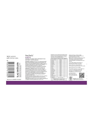 TheLifeCo Sinco 60 Kapsül