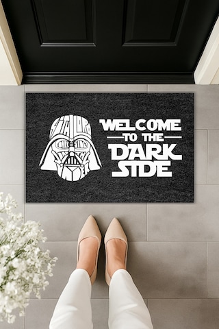 Dormot 1dekoratif Dijital Baskı - Füme Star Wars Paspas - Iç Ve Dış Mekan Paspas Siyah