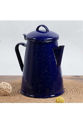 Ulzyvf Vintage Ve Pratik Mutfak Mavi Kullanımı Kamp, İçin Hava Emaye Çaydanlık Açık - Fq