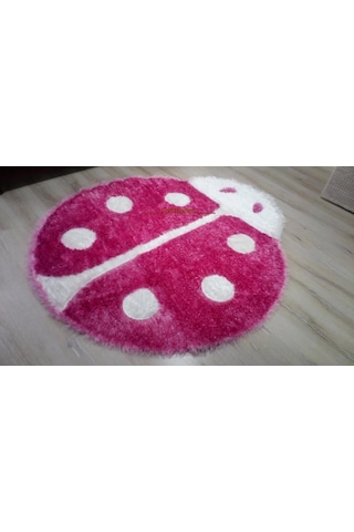 Eko Halı Sedef Pembe Uğur Böceği 150X180 Cm