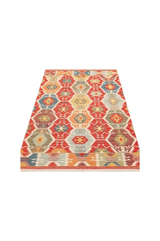 Hoom Rugs Vgt 06 Red Yıkanabilir Çift Taraflı Otantik Halı