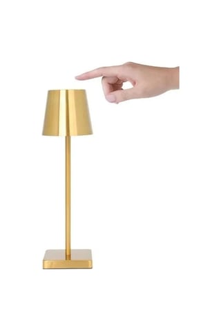Cata Ct-8437 Led Dekoratif Şarjlı Masa Üstü Lambası Dokunmatik 3 Farklı Renk Ayarı Lamba Gold