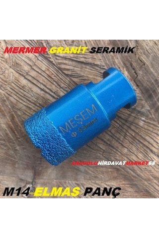 Msm 33mm Granit Mermer Delme Pancı M14 Batarya Yeri Açma Panç