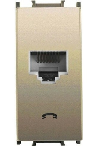 Panasonic Modüler Dore Nümeris Telefon Prizi Cat-3 Altlık+kapak 1m - Wvtt14024dr-tr