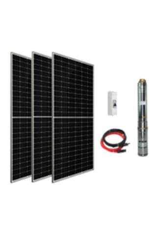72 V Volt 1.5 HP 1.1 kW 1100 W Watt Dc Kademeli Dalgıç Solar Pompa 1365 Watt Güneş Paneli Solar Sulama Paket Sistem