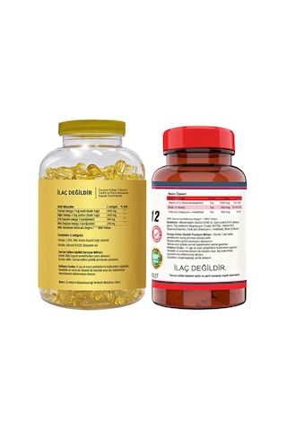 Flx Omega 3 Balık Yağı 180 Softgel & Nevfix Selenyum 200 Mcg 120