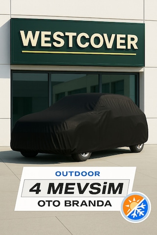 Toyota Auris Hybrid Uyumlu Araba Brandası Siyah Renk Oto Dış Branda