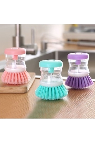 Deterjan Hazneli Bulaşık Yıkama Fırçası-9053416607098hkn