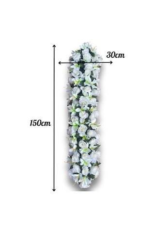 Yapay Çiçek Tak Organizasyon Çiçeği Nişan Masası Çiçek Süsleme 150 30 Cm