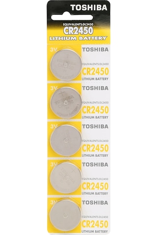Toshiba CR2450 3V Lityum Pil 5'li