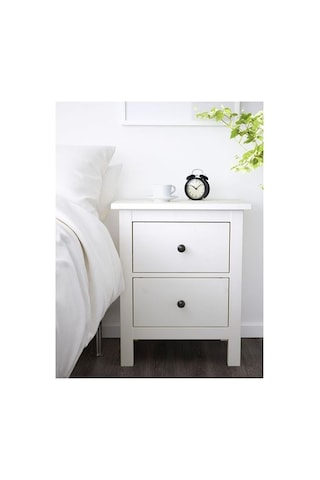 Ikea Hemnes Komodin, Beyaz Vernik, 54x66 Cm