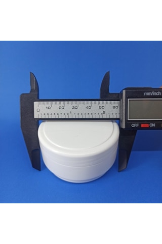 50 ML Beyaz Boş Kozmetik-Krem-Pomat Kutusu Plastik Krem Kavanozu 1-100 Adet