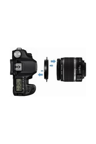 Canon 750d 760d 800d 850d 18-55mm Lens İçin 58mm Macro Makro Ters Objektif Adaptörü