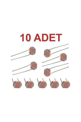 10 Adet Ldr Işık Sensörü Foto Direnç 5 Mm Rodevino