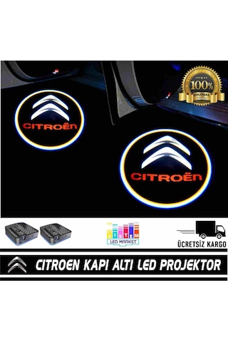 Citröen Araçlar İçin Pilli Yapıştırmalı Kapı Altı Led Logo N11.2524
