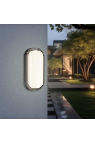 Dış Cephede 2250 Lümen Güç: Su Geçirmez - 3000k-4000k-6500k - Modern Led Duvar Apliği Beyaz