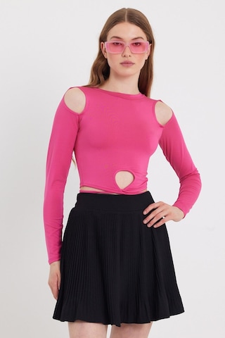Quhox Kadın Allegro Crop Pembe