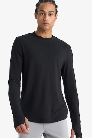 Defacto Defactofit Slim Fit Dar Kesim Dik Yaka Sporcu Uzun Kollu Body F2422ax25wnbk81 Siyah