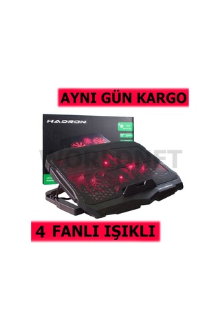Hadron Hd2008 4 Fanlı Notebook Soğutucu Standlı Laptop Altı Fan