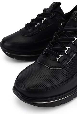 Tamer Tanca Kadın Hakiki Deri Siyah Sneakers & Spor Ayakkabı 298 3220 Bn Ayk Y26 Syh/antrasıt Bsk