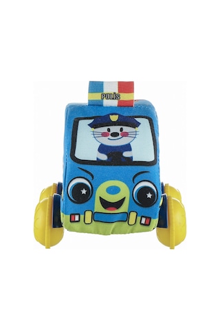 Molie Peluş Polis Bebek Oyuncağı Araba