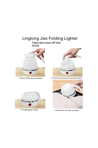 Katlanabilir Elektrikli Su Isıtıcısı, 0,6 L Elektrikli Su Isıtıcısı, Kamp Seyahatleri İçin 400 W Db Diğer