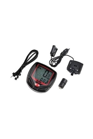 Bisiklet Kilometre Dijital Ekran Su Geçirmez Kilometre Sayacı Siyah-Gri