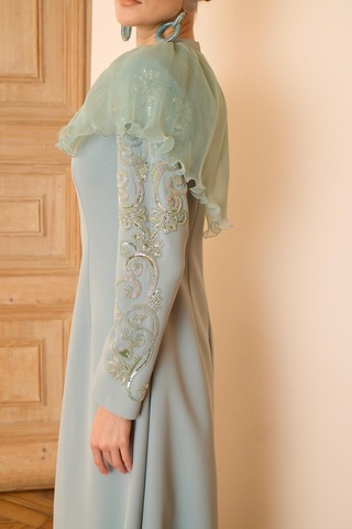Senna Rebeca Dress Mint Yeşil