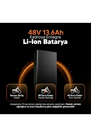 Stradacycles E-VIBE Hidrolik Disk Üç Tekerlekli Elektrikli Bisiklet