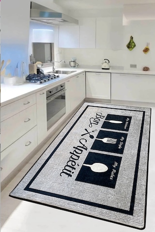 Seabon Grey Mutfak Halısı Djth Gri