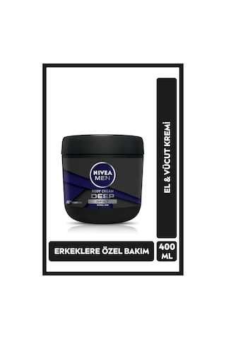 NIVEA Deep Impact Erkek El Ve Vücut Bakım Kremi 400 ML