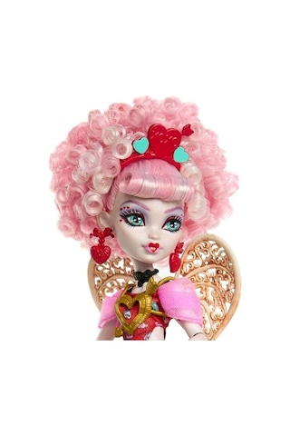 Pembe Ve Kırmızı Parti Elbisesi Giyen Havalı Doğum Günü Cupid Asteria Bebek Ve Davetiye, Balon, Gibi Temaya Uygun Aksesuarlar, Jbg77