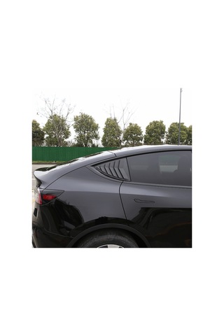 Red Lion Parts Tesla Model Y Juniper 2025+ Uyumlu Arka Kelebek Camı Panjuru Parlak Karbon Görünüm