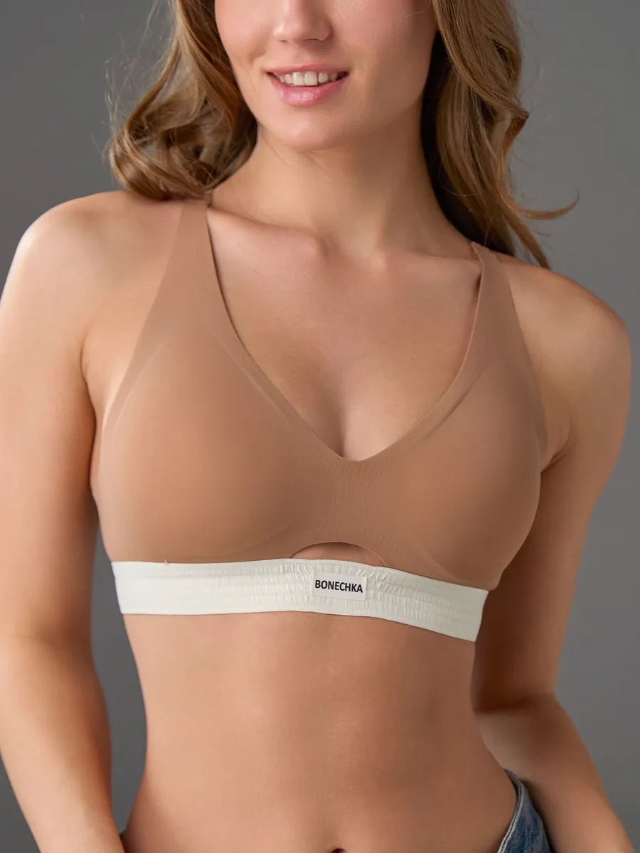 Bonechka Kemersiz Kesimli Sütyen 248479706 Bej