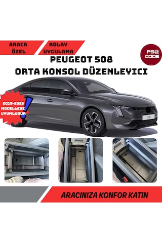 Peugeot 508 2020-2025 Modeller Orta Konsol Düzenleyici-organizer