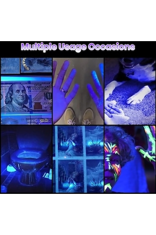 Ebitda 20w 365nm Güçlü Mor Uv Işık Feneri, Evcil Hayvan İd Ve İyileştirme Altın