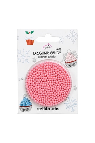 Dr. Gusto 2 Mm Bebe Pembe Candy Boncuk Pasta Süsleme Şekeri