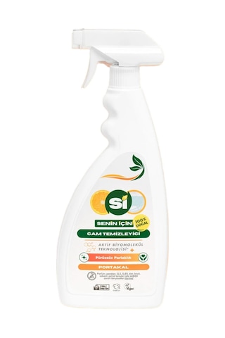 Si Senin İçin %100 Doğal Cam Temizleyici Portakal Yağlı 750 Ml.