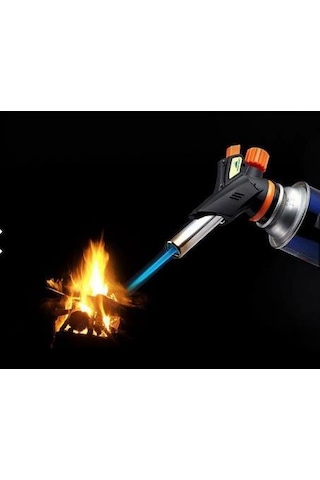 Depomega Ws-509c 1300 Derece Profesyonel Pürmüz Kafa Çakmak + Gaz 3 Adet Çok Renkli